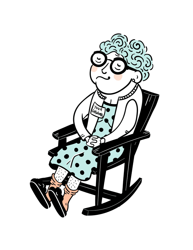 Grandma in rocking chair